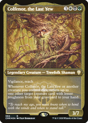 Colfenor, the Last Yew (594) [Commander Legends] [Etched]