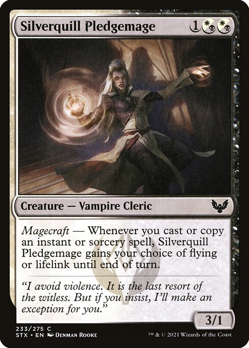 Silverquill Pledgemage (233) [Strixhaven: School of Mages]