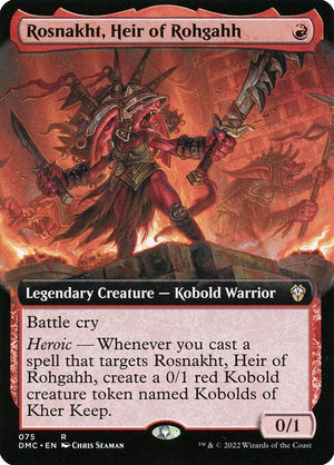 Rosnakht, Heir of Rohgahh (75) [Dominaria United Commander] [Extended Art]