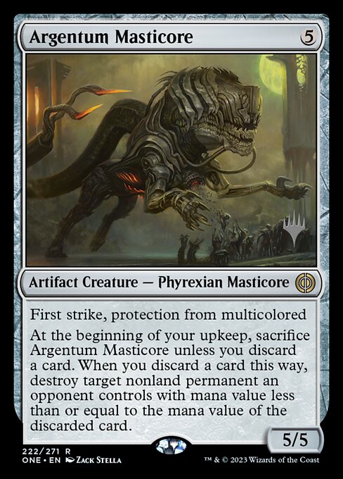 Argentum Masticore (222p) [Phyrexia: All Will Be One Promos]