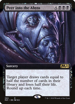 Peer into the Abyss (360) [Core Set 2021] [Extended Art]