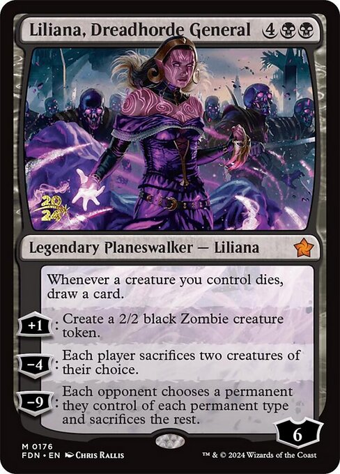 Liliana, Dreadhorde General (176s) [Foundations Promos]