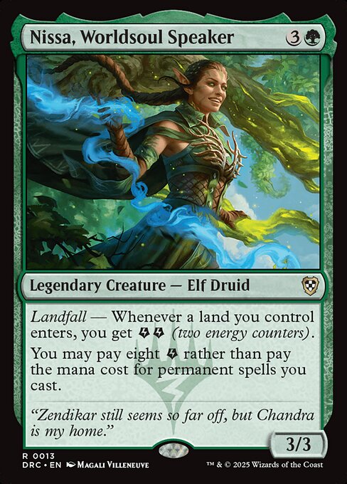 Nissa, Worldsoul Speaker (13) [Aetherdrift Commander]