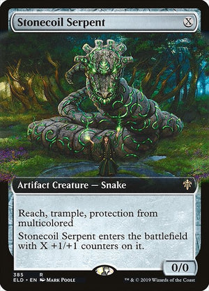 Stonecoil Serpent (385) [Throne of Eldraine] [Extended Art]