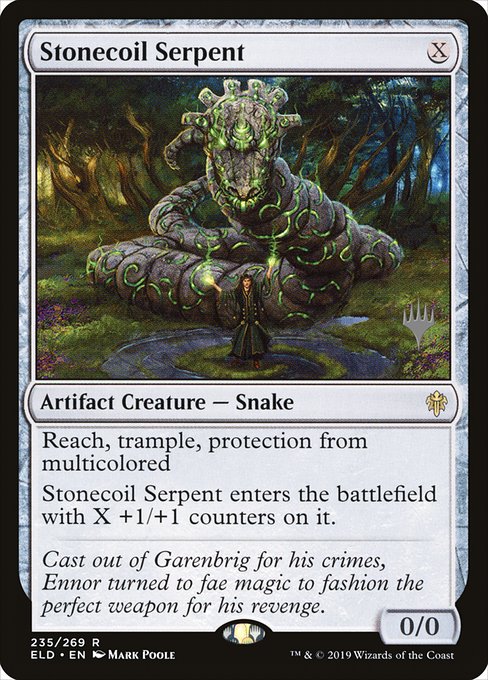 Stonecoil Serpent (235p) [Throne of Eldraine Promos]