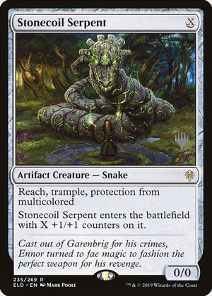 Stonecoil Serpent (235p) [Throne of Eldraine Promos]