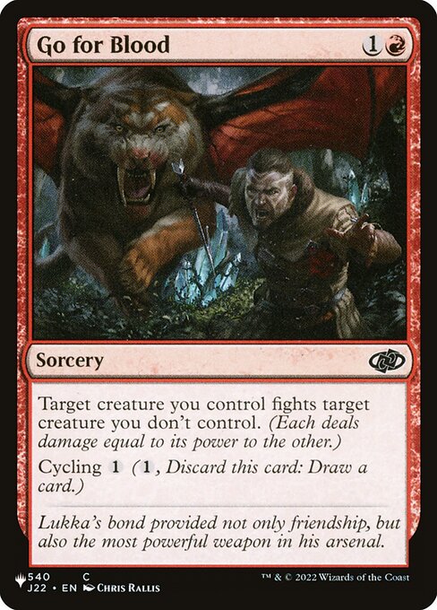Go for Blood (J22-540) [The List]