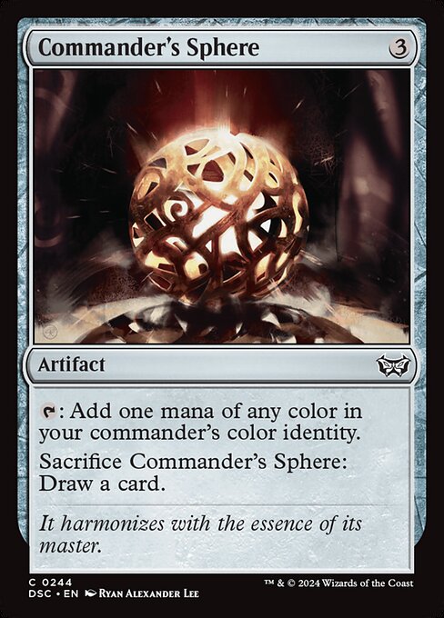 Commander's Sphere (244) [Duskmourn: House of Horror Commander]
