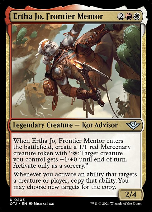 Ertha Jo, Frontier Mentor (203) [Outlaws of Thunder Junction]