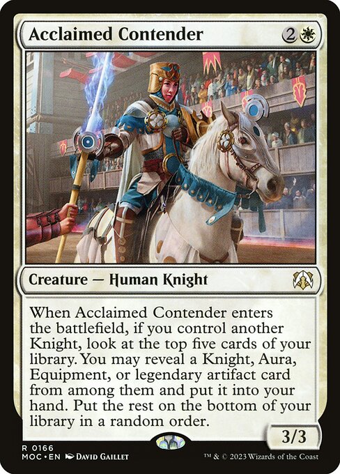 Acclaimed Contender (166) [March of the Machine Commander]