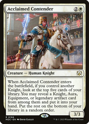 Acclaimed Contender (166) [March of the Machine Commander]