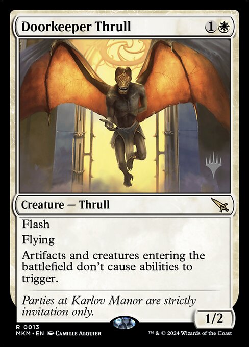 Doorkeeper Thrull (13p) [Murders at Karlov Manor Promos]