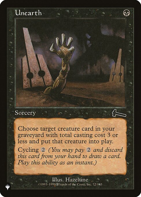 Unearth (ULG-72) [The List]