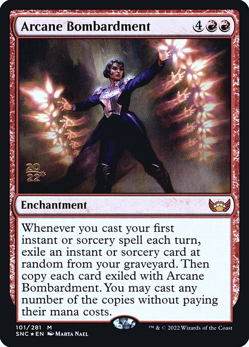 Arcane Bombardment (101s) [Streets of New Capenna Promos]
