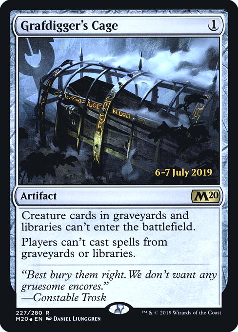 Grafdigger's Cage (227s) [Core Set 2020 Promos]