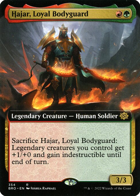 Hajar, Loyal Bodyguard (354) [The Brothers' War] [Extended Art]
