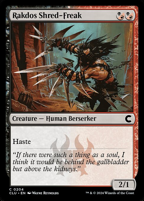 Rakdos Shred-Freak (204) [Ravnica: Clue Edition]