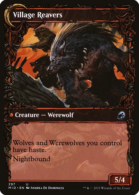 Village Watch // Village Reavers (297) [Innistrad: Midnight Hunt] [Showcase] Reverse