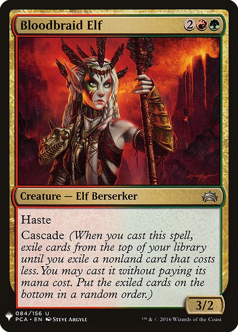 Bloodbraid Elf (PCA-84) [The List]