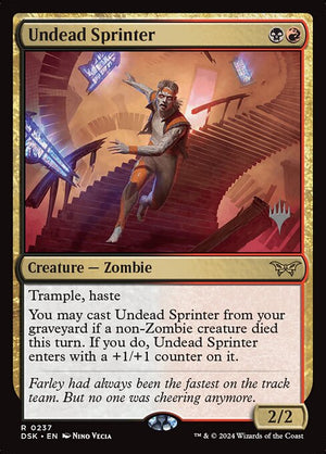 Undead Sprinter (237p) [Duskmourn: House of Horror Promos]