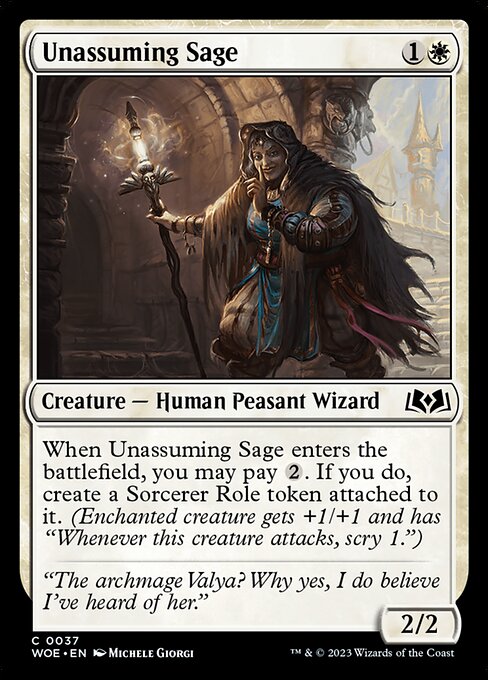 Unassuming Sage (37) [Wilds of Eldraine]