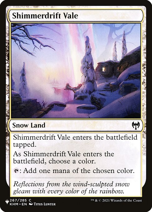 Shimmerdrift Vale (KHM-267) [The List]