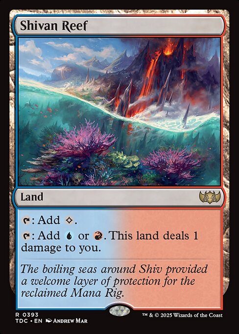 Shivan Reef (393) [Tarkir: Dragonstorm Commander]