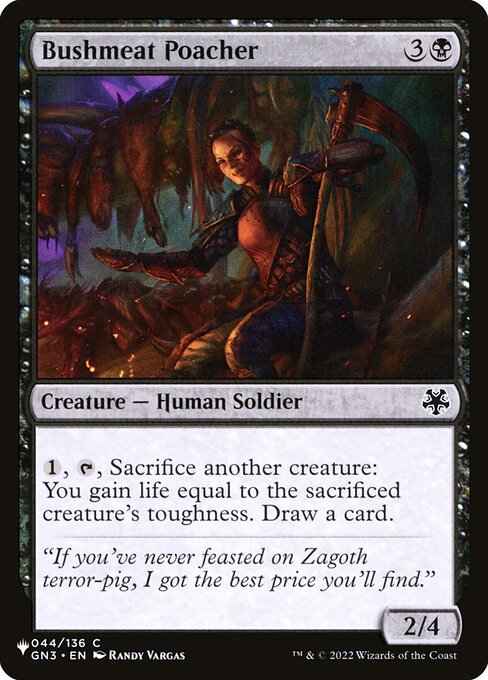 Bushmeat Poacher (GN3-44) [The List]
