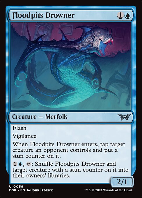 Floodpits Drowner (59) [Duskmourn: House of Horror]