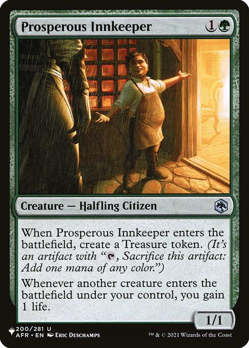 Prosperous Innkeeper (AFR-200) [The List]