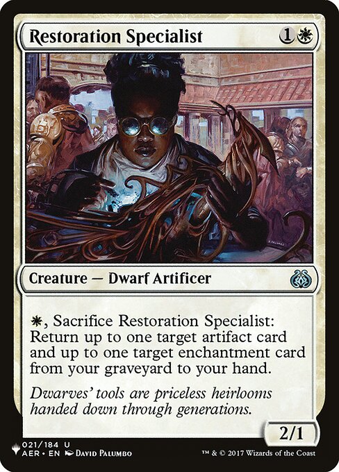 Restoration Specialist (AER-21) [The List]