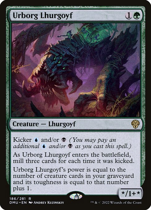 Urborg Lhurgoyf (186) [Dominaria United]