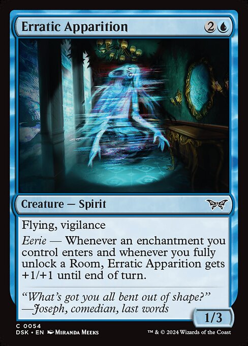 Erratic Apparition (54) [Duskmourn: House of Horror]