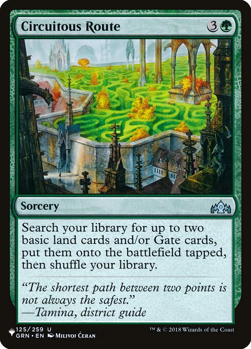 Circuitous Route (GRN-125) [The List]