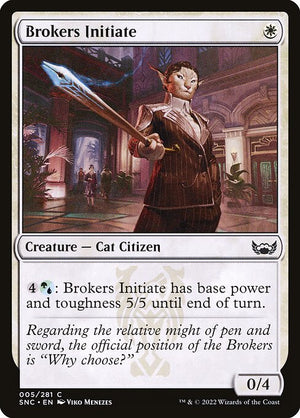 Brokers Initiate (5) [Streets of New Capenna]