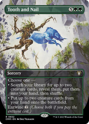 Tooth and Nail (652) [Commander Masters] [Borderless]