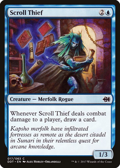 Scroll Thief (17) [Duel Decks: Merfolk vs. Goblins]