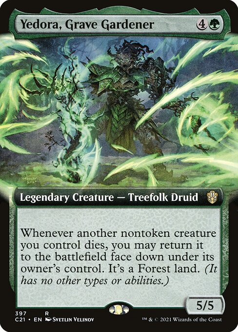 Yedora, Grave Gardener (397) [Commander 2021] [Extended Art]