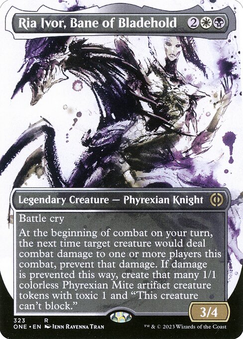Ria Ivor, Bane of Bladehold (323) [Phyrexia: All Will Be One] [Showcase, Borderless]