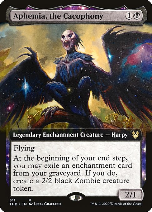 Aphemia, the Cacophony (311) [Theros Beyond Death] [Extended Art]