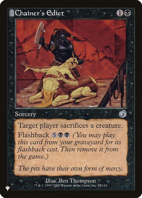 Chainer's Edict (TOR-57) [The List]