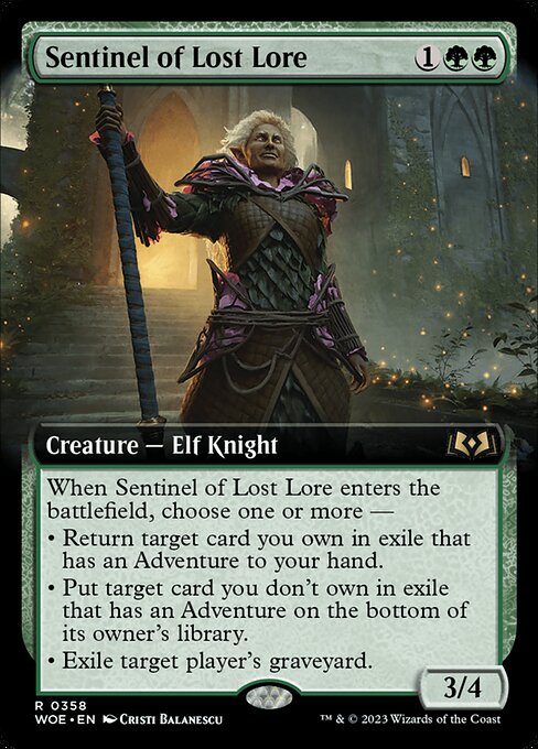 Sentinel of Lost Lore (358) [Wilds of Eldraine] [Extended Art]