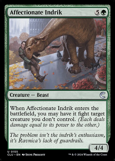 Affectionate Indrik (155) [Ravnica: Clue Edition]