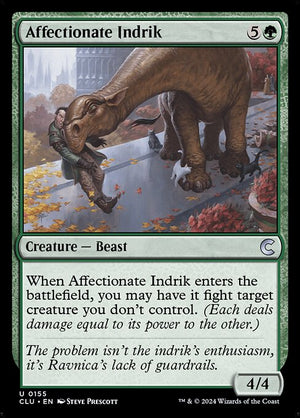 Affectionate Indrik (155) [Ravnica: Clue Edition]