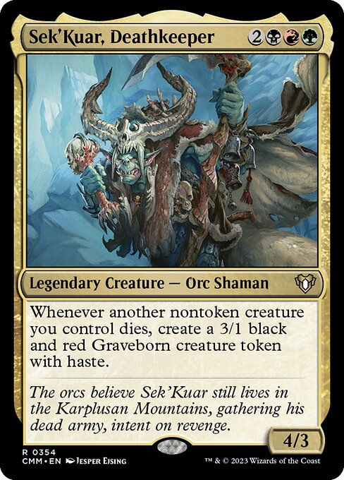 Sek'Kuar, Deathkeeper (354) [Commander Masters]