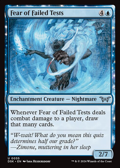 Fear of Failed Tests (55) [Duskmourn: House of Horror]