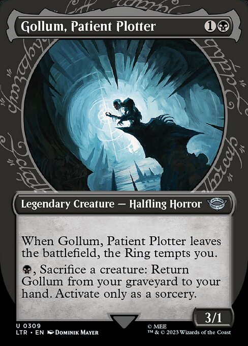 Gollum, Patient Plotter (309) [The Lord of the Rings: Tales of Middle-earth] [Showcase, Borderless]