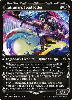 Tatsunari, Toad Rider (345) [Kamigawa: Neon Dynasty] [Showcase]