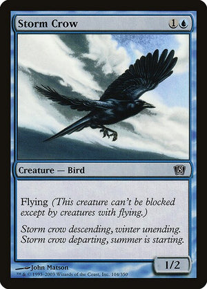 Storm Crow (104★) [Eighth Edition]
