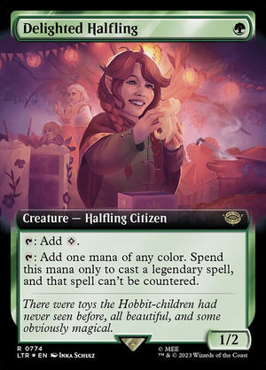 Delighted Halfling (774) [The Lord of the Rings: Tales of Middle-earth] [Extended Art]